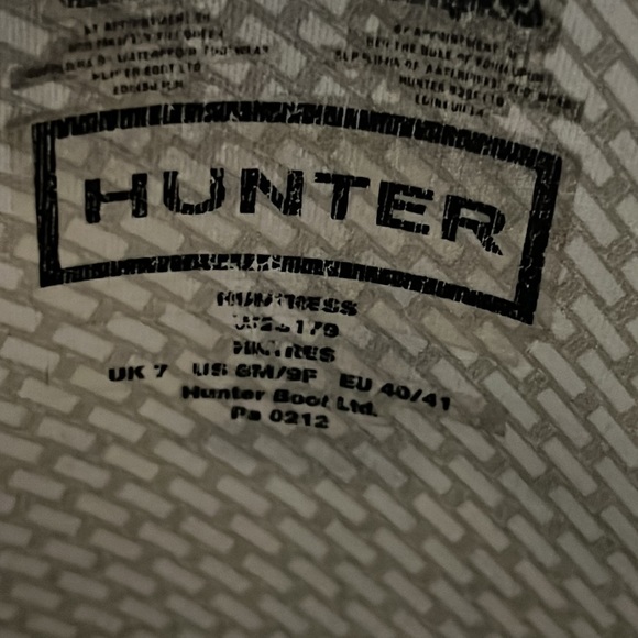 Hunter boots size 9 black - Picture 6 of 6